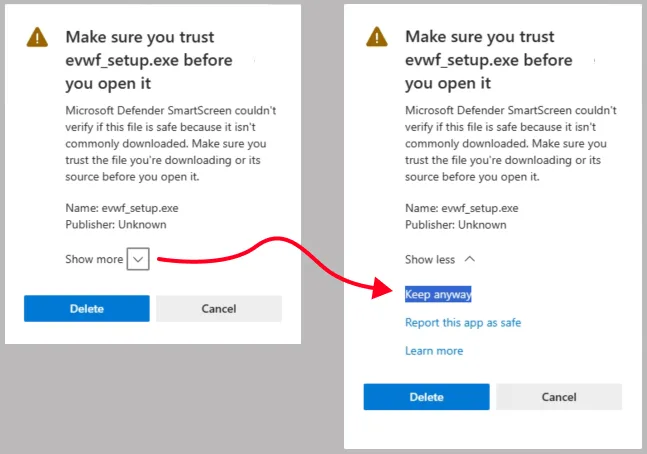 EstVis Workflow installation warning